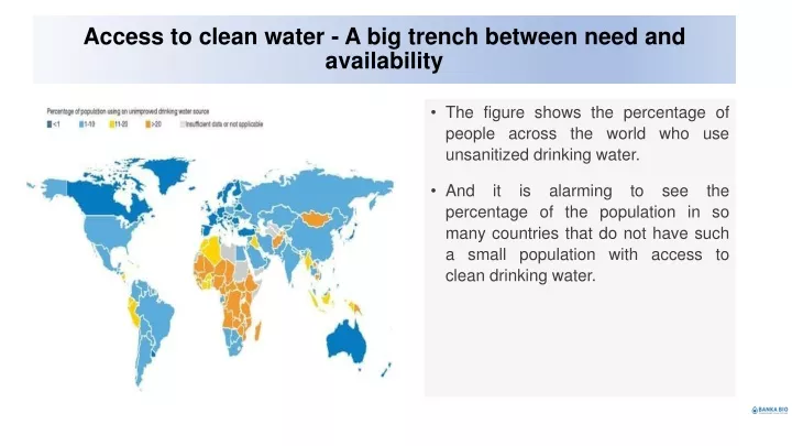 access to clean water a big trench between need and availability
