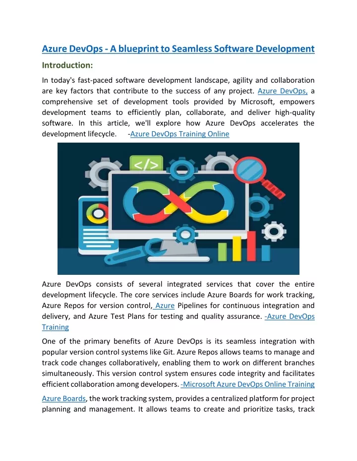 azure devops a blueprint to seamless software
