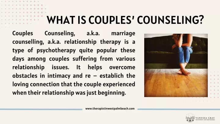 what is couples counseling counseling