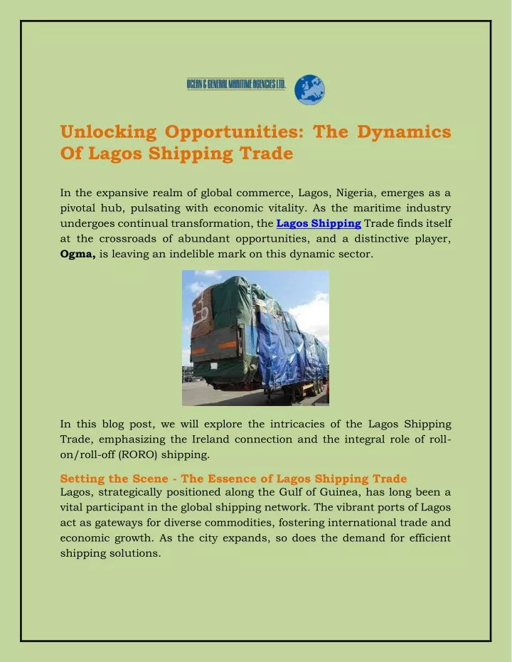 unlocking opportunities the dynamics of lagos
