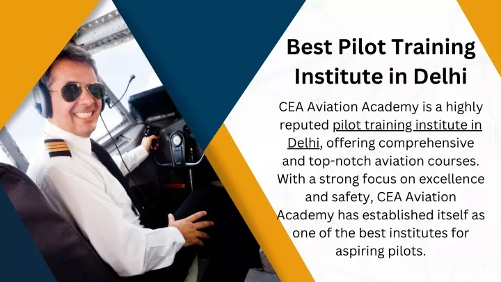best pilot training institute in delhi
