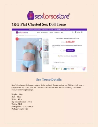7KG Flat Chested Sex Doll Torso - Sextorsostore.com