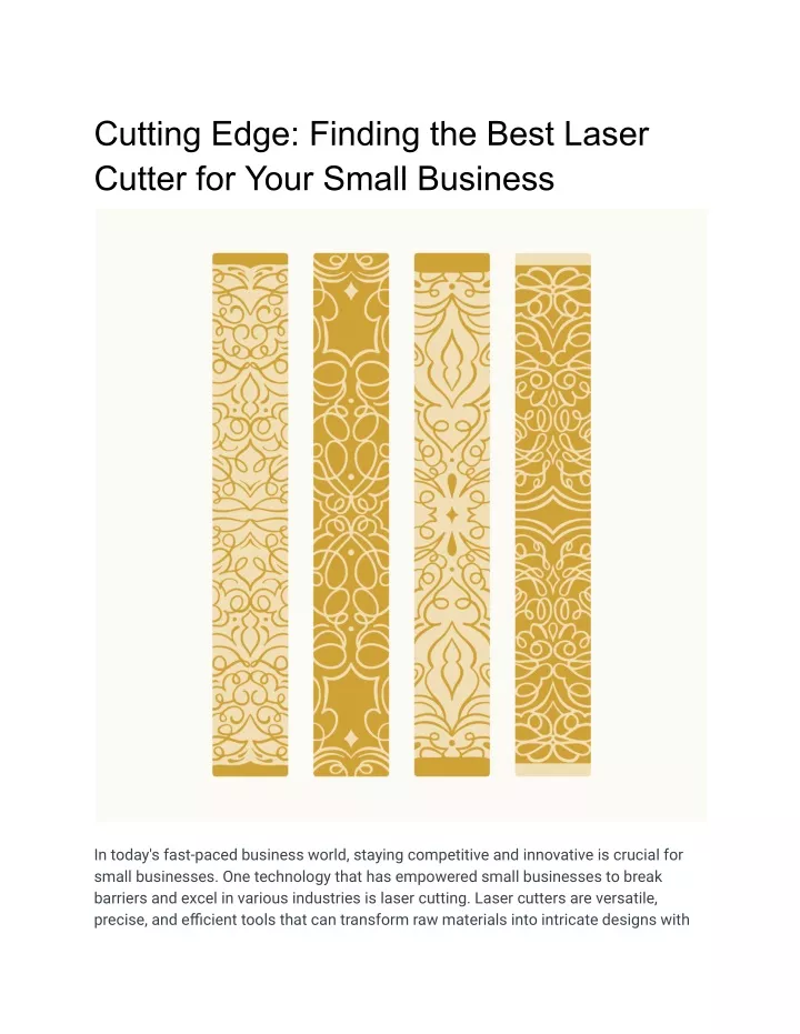 cutting edge finding the best laser cutter
