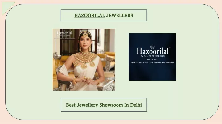 hazoorilal jewellers