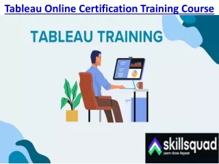 tableau online certification training course