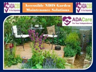 Accessible NDIS Garden Maintenance Solutions