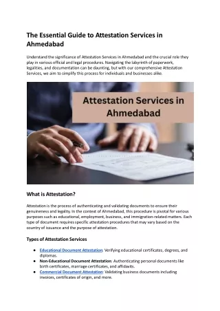the essential guide to attestation services