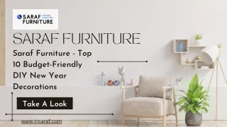 Saraf Furniture - Top 10 Budget-Friendly DIY New Year Decorations