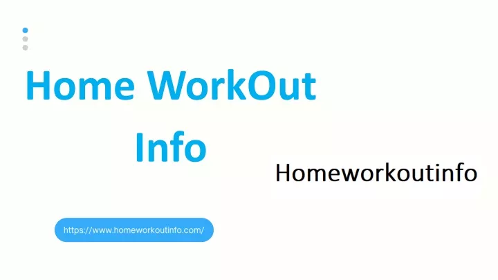 home workout info