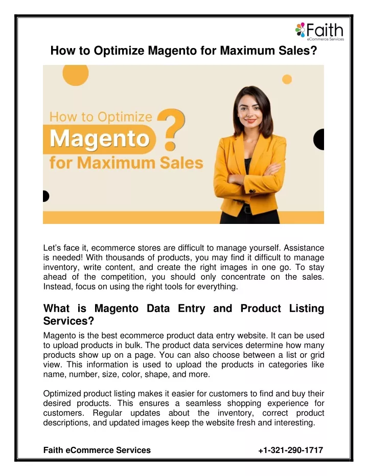 how to optimize magento for maximum sales