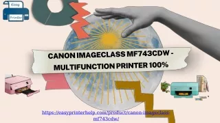 Canon ImageCLASS MF743Cdw - multifunction printer 100%