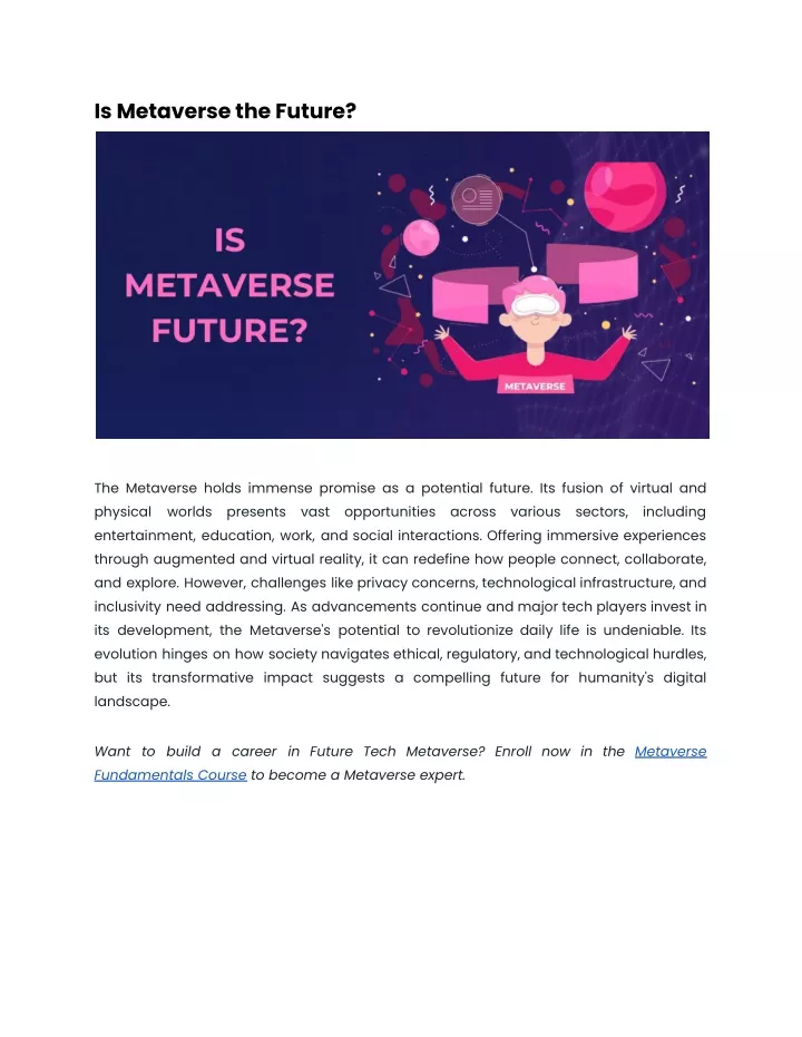 is metaverse the future