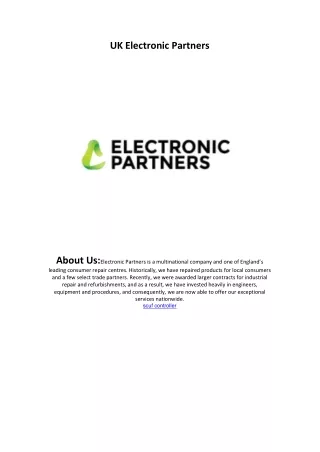 uk electronic partners