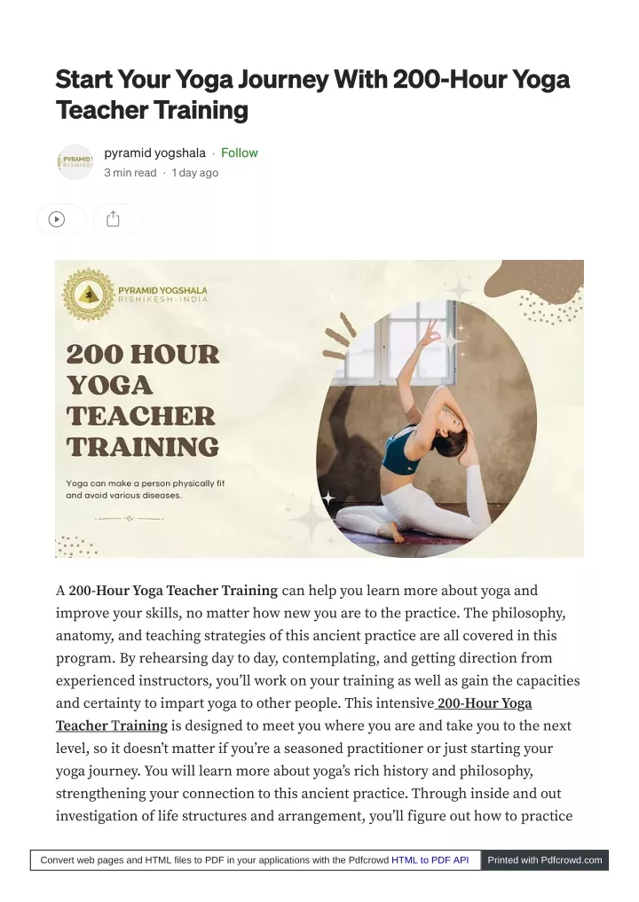 start your yoga journey with 200 hour yoga