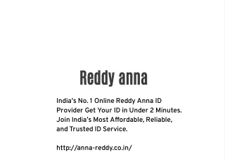 reddy anna