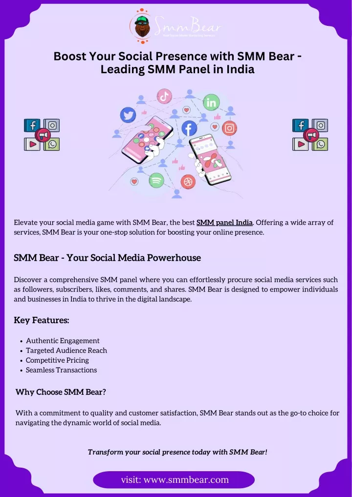 boost your social presence with smm bear leading