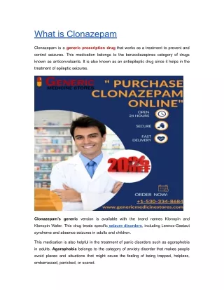 "Unlock the Convenience of Online Clonazepam Purchases"
