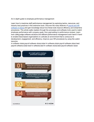 an in depth guide to employee performance