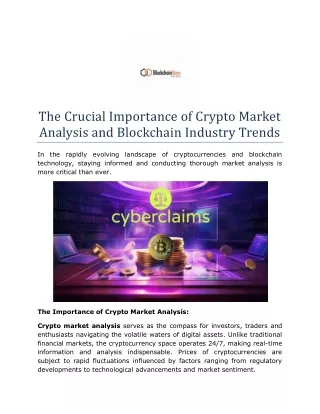 the crucial importance of crypto market analysis