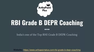 RBI Grade B DEPR Coaching