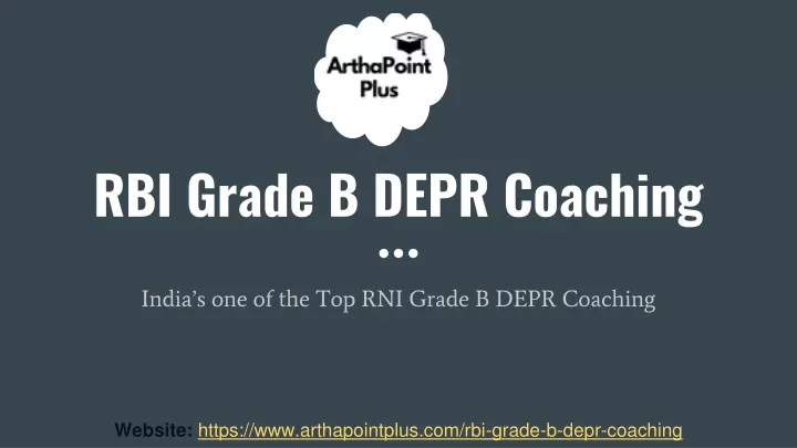 rbi grade b depr coaching