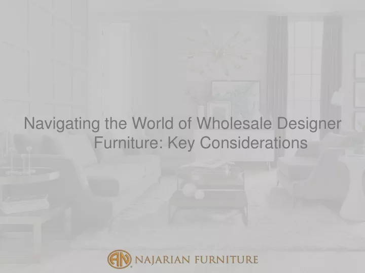 navigating the world of wholesale designer