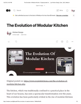 The Evolution of Modular Kitchen
