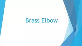 Brass Elbow