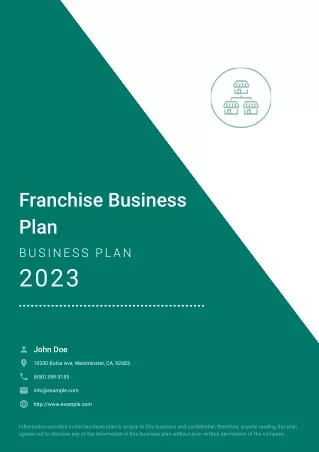 franchise business plan