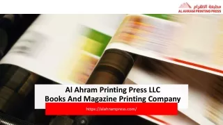 Al Ahram - Books and Magazine Printing Company in UAE