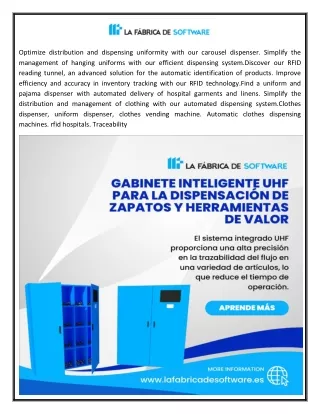 optimize distribution and dispensing uniformity