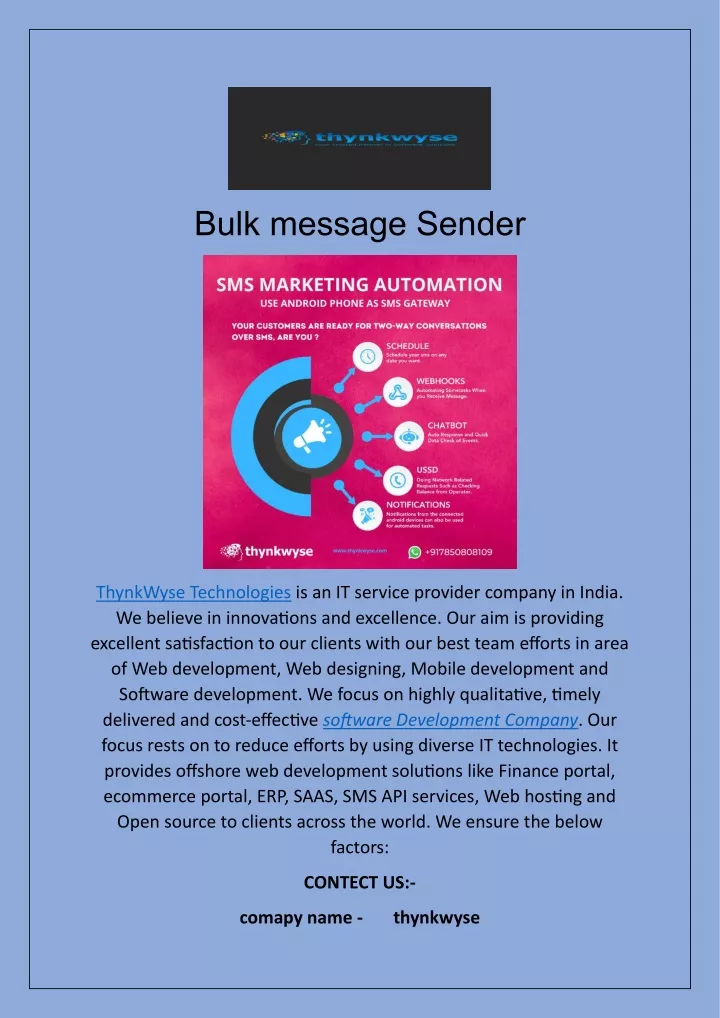 bulk message sender