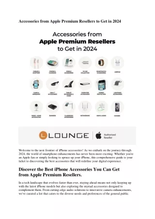 Accessories from Apple Premium Resellers to Get in 2024