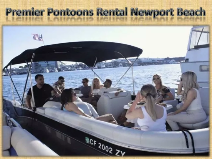 premier pontoons rental newport beach