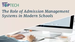 the role of admission management systems in modern schools