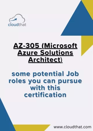 AZ-305 (Microsoft  Azure Solutions  Architect)