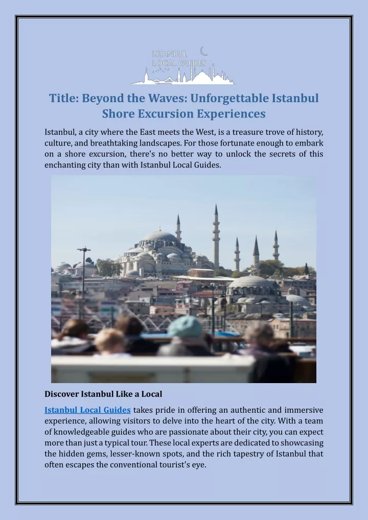 title beyond the waves unforgettable istanbul
