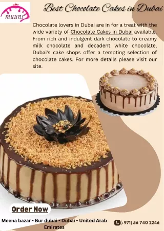 Best Chocolate Cakes in Dubai