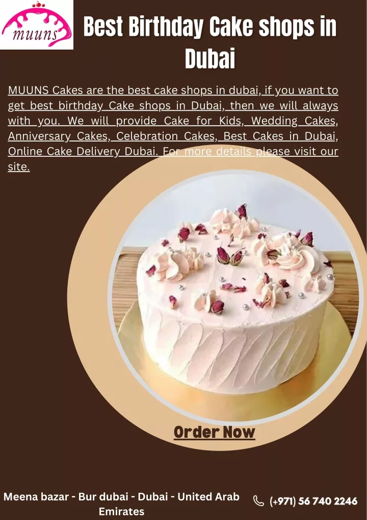 muuns cakes are the best cake shops in dubai