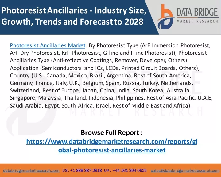 photoresist ancillaries industry size growth
