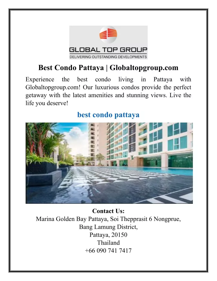 best condo pattaya globaltopgroup com