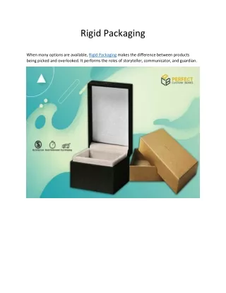 Rigid Packaging