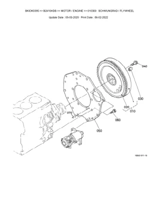 Kubota B2410HDB Tractor Parts Catalogue Manual (Publishing ID BKIDK0395)