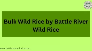 Bulk Wild Rice