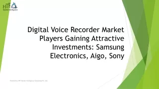 digital voice recorder market players gaining attractive investments samsung electronics aigo sony