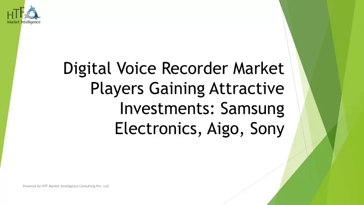 digital voice recorder market players gaining attractive investments samsung electronics aigo sony