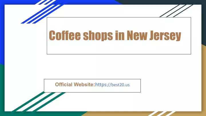 coffee shops in new jersey