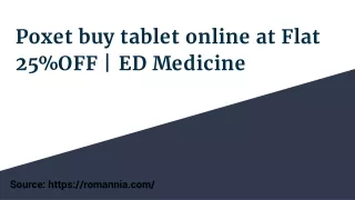 Poxet buy tablet online at Flat 25%OFF | ED Medicine