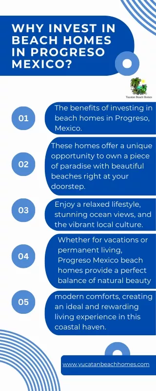 Why Invest in Beach Homes in Progreso Mexico?