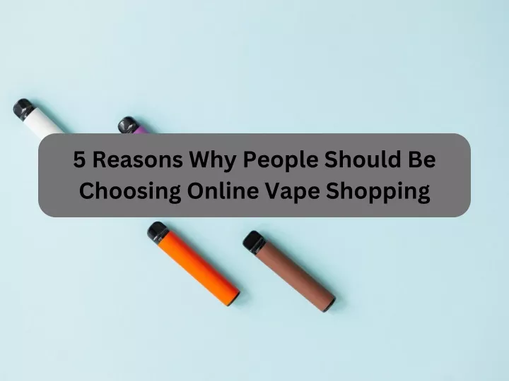 5 reasons why people should be choosing online